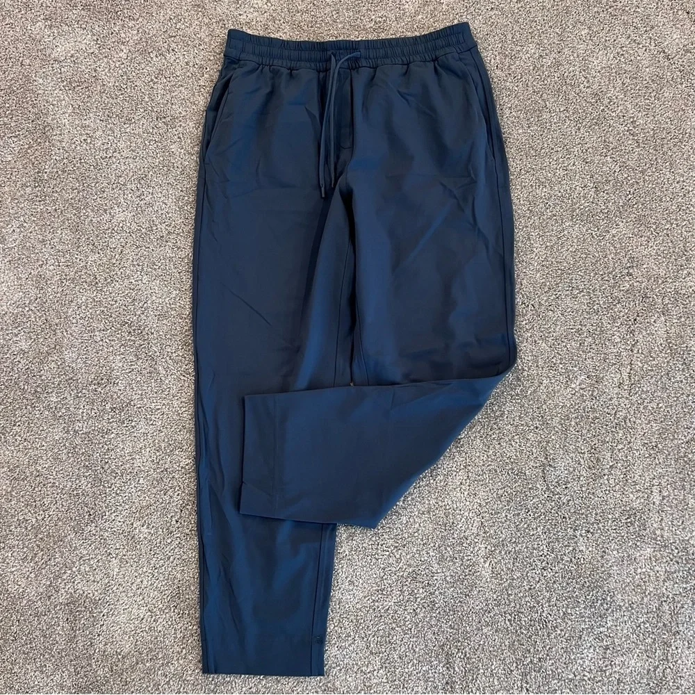 Lululemon Tapered Leg Mid Rise Pants 7/8 Length Blue Women’s Size Small W5GITS,